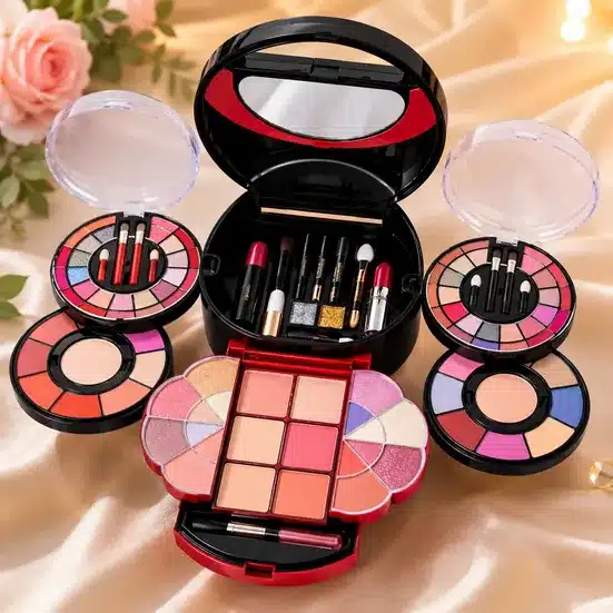 Complete Beauty Makeup Kit with Multi Layer Cosmetic Collection